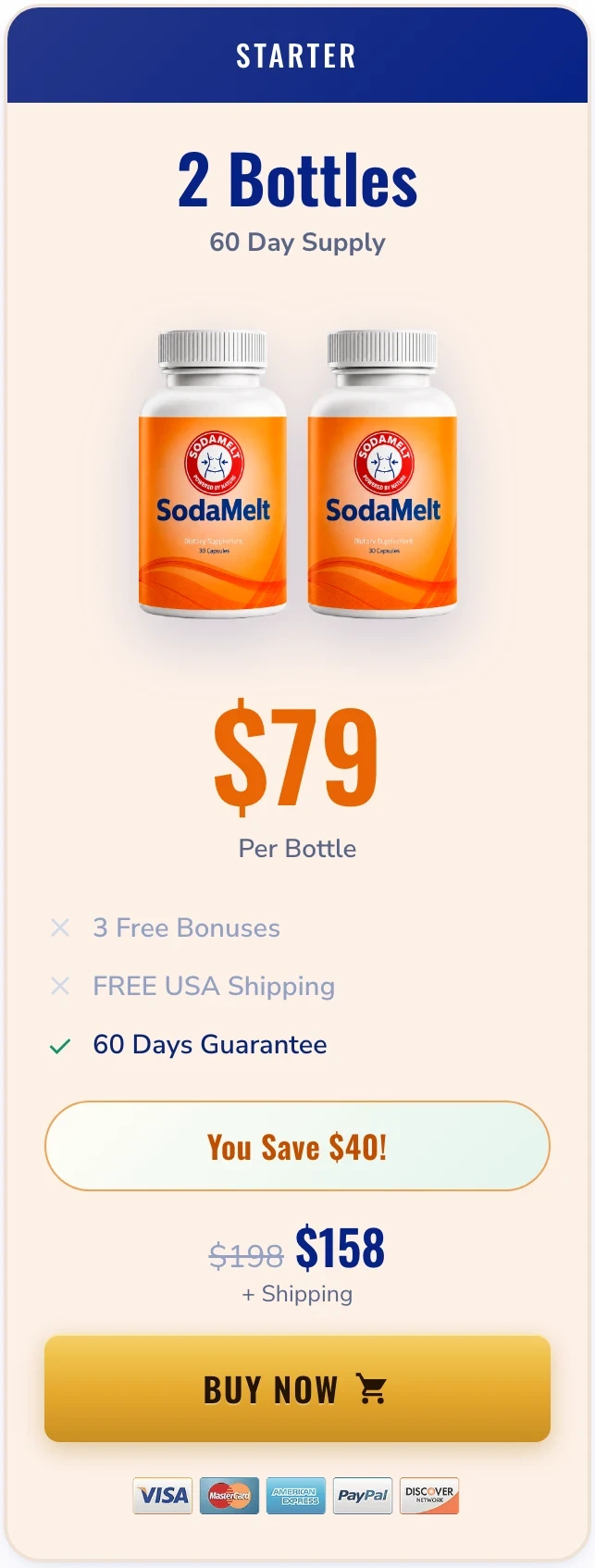 SodaMelt 2 bottles