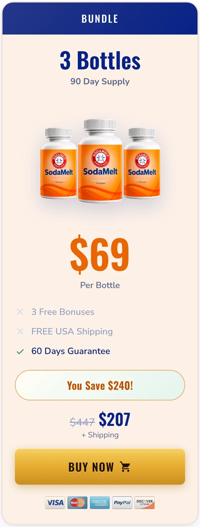 SodaMelt 3 bottles